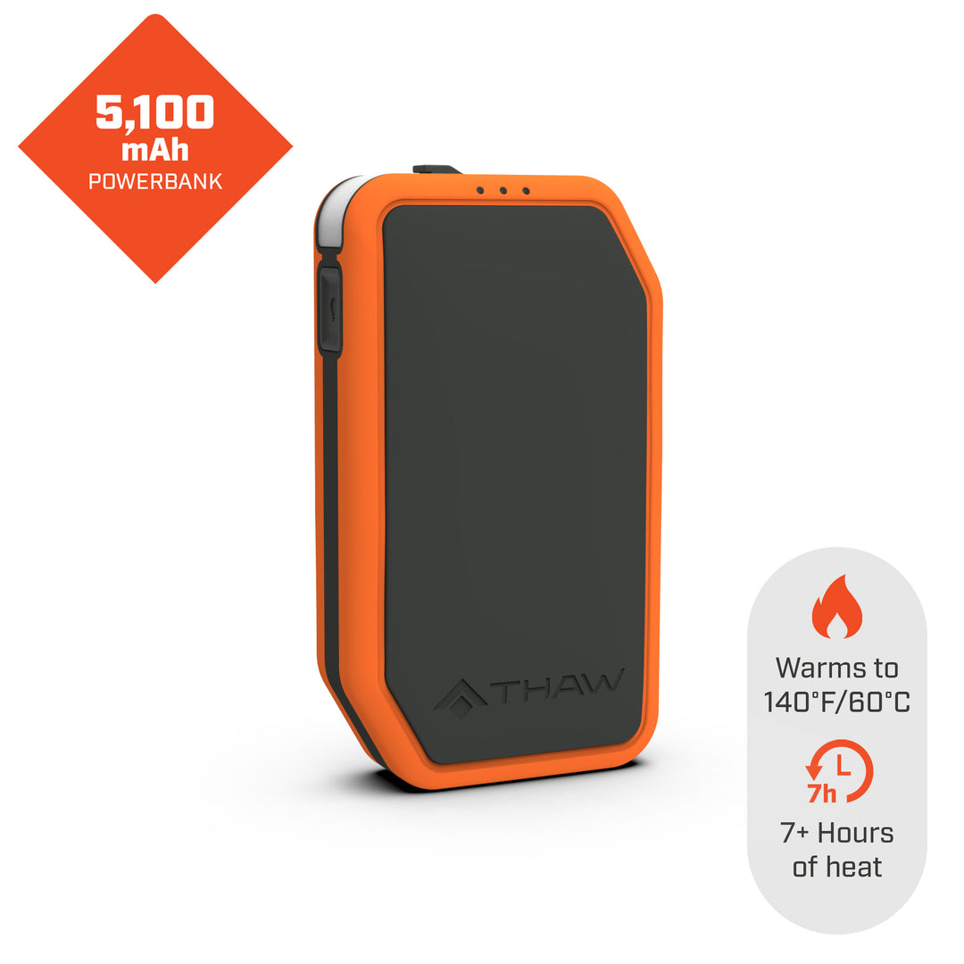 Hand Warmer With Integrated Flashlight 5,100mAh | Rechargeable